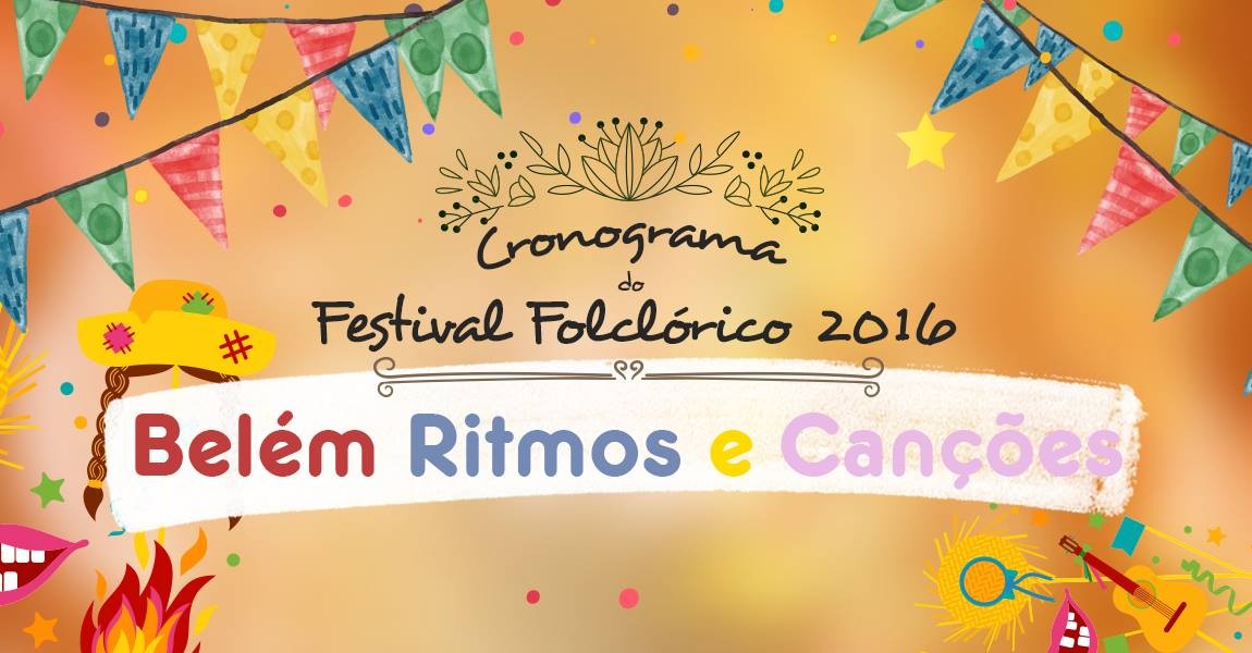 Cronograma do Festival Folclórico 2016